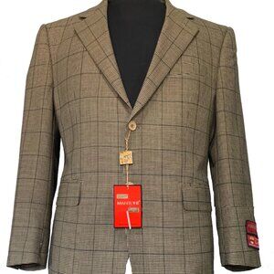 Mantoni Italian Sports Jacket - Super 140S 100% Wool 42S, 42R, 44R 2BT. Vent.